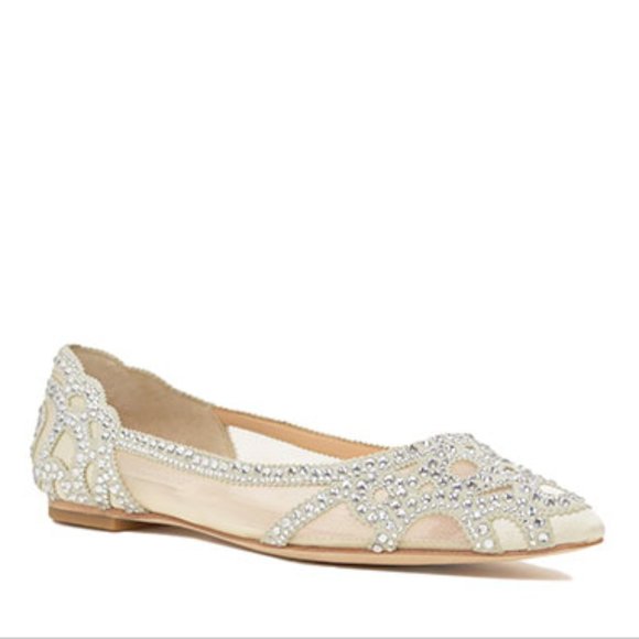 Badgley Mischka Shoes - Badgley Mischka Gigi Sparkly Flats